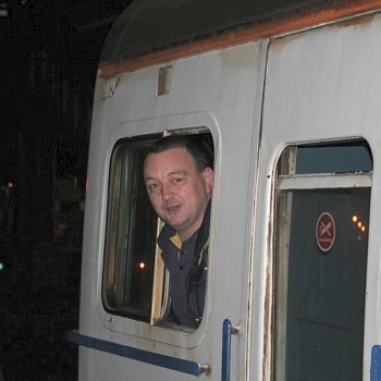 The driver of the final slam door service