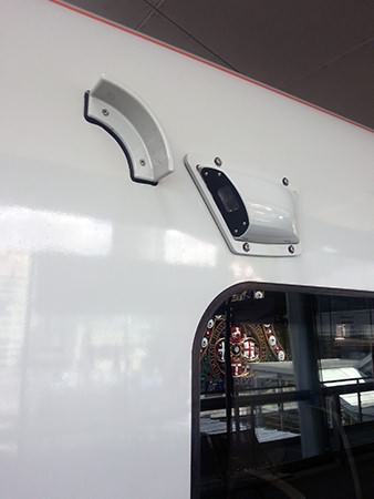 Close up of the external CCTV.